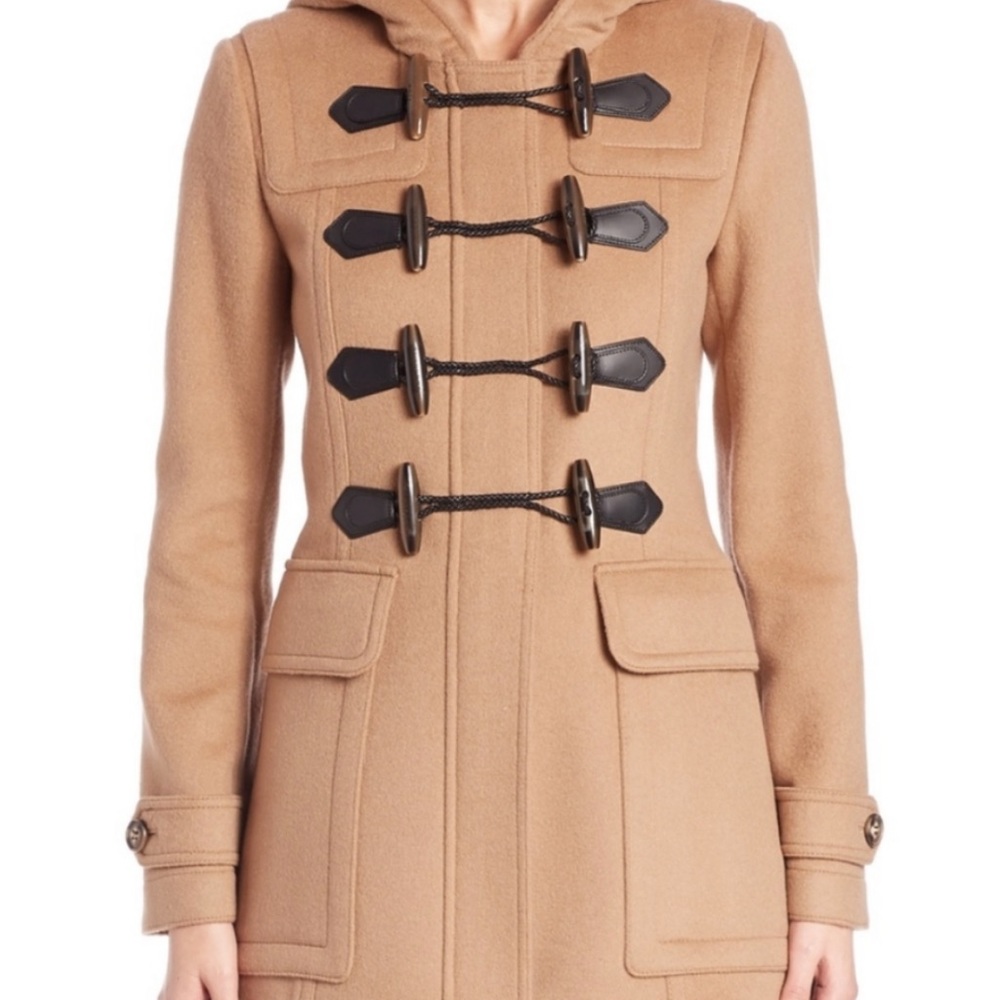 FINAL SALE - Burberry Womens Wool Duffle Coat - Caramel - US Sz 2